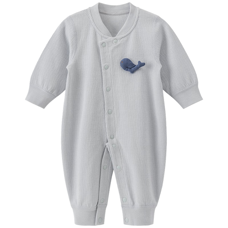 Guaiqixiong Infant And Toddler Long-Sleeve Bodysuit for Spring And Autumn, Cotton Romper for Baby Boys And Girls, Lightweight Sleepwear And Loungewear