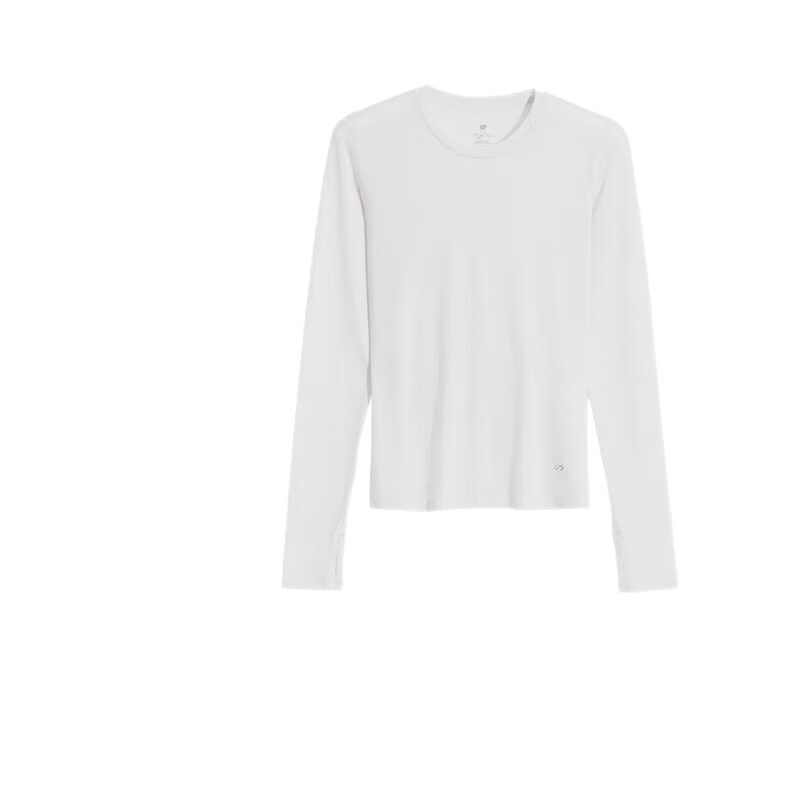 Ubras Liu Wen's Style Tencel Wool Blend Base Layer Women's Thermal Underwear Inner Wear Autumn Top, Plain White, Size L