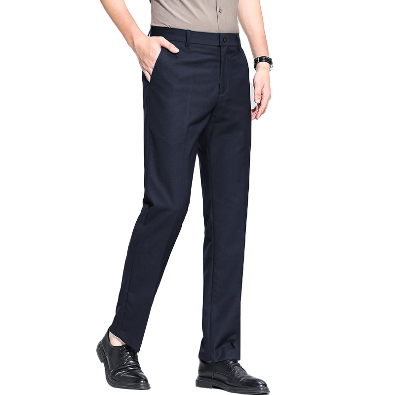MiiOW Men's Dress Pants, Business Slim-Fit Straight-Leg Trousers, Formal Suit Long Pants, Professional Workwear Casual Pants for Me