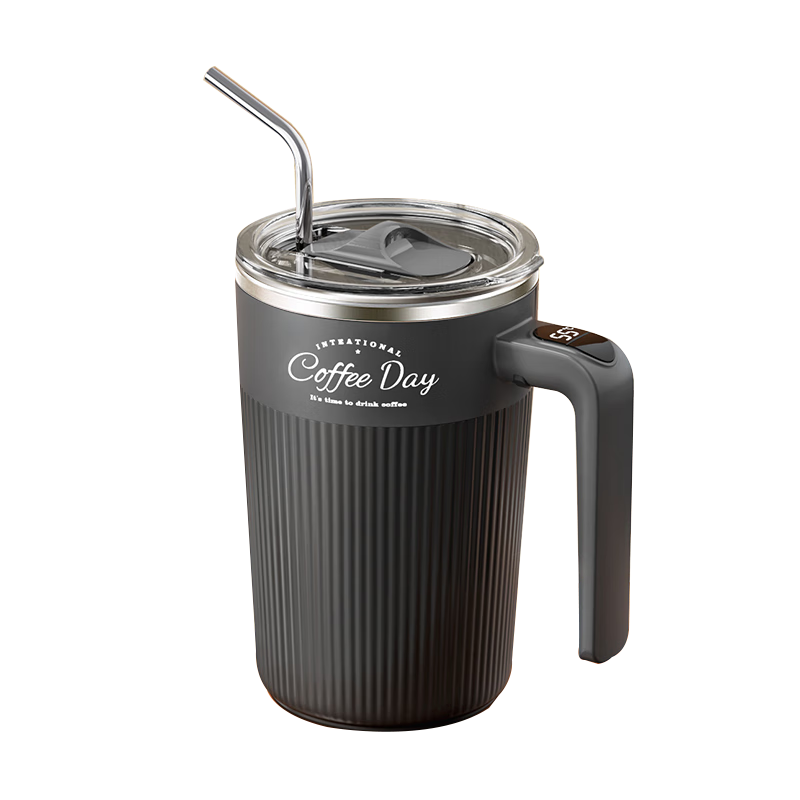 Mixiaoshu Fully Automatic Shaker Cup with Magnetic Electric Coffee Mug, Rechargeable, 316 Stainless Steel, for Grinding Beans And Mixing Milk Powder, Rotating Water Cup