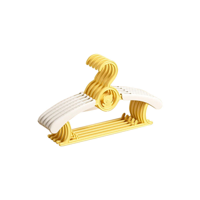 Jingjiayi Children's Clothes Hangers, Multi-Functional Drying Rack for Babies, Home Use, Non-Slip, Anti-Slip Drying Hooks, Extendable, Pack of 10