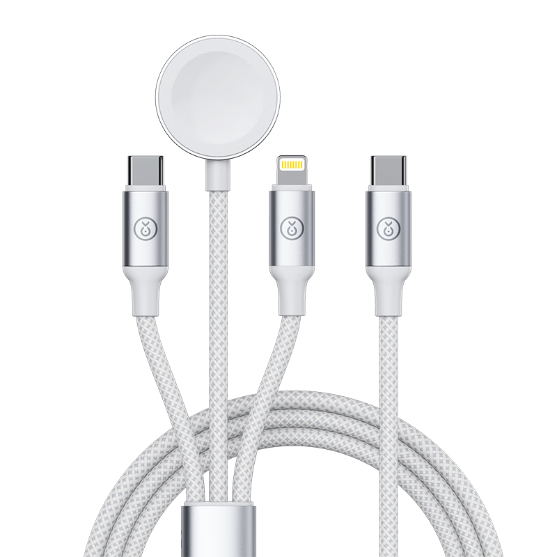 BIAZE Compatible Three-In Charging Cable for Apple Watch, Fast Charging Data Cable for IPhone 18/17/16/15, Huawei Android Phones, IWatch SUltra Magnetic Charging Dock