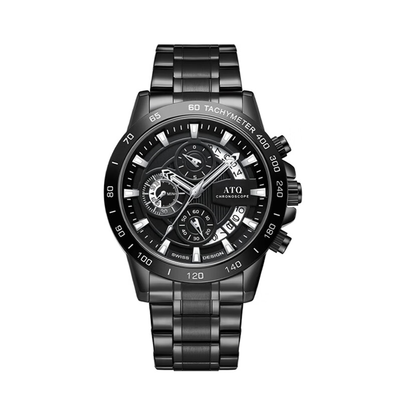 ATQ Celebrity Endorsed Black Knight Men's Casual Business Quartz Watch, New Year Valentine's Day Gift for Boyfriend Or Husband