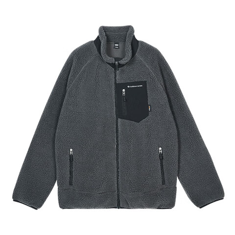 JD Original Fleece Jacket for Men, Inner Liner for Windbreaker, Lambswool Stand Collar Warm Coat for Men, XXXL