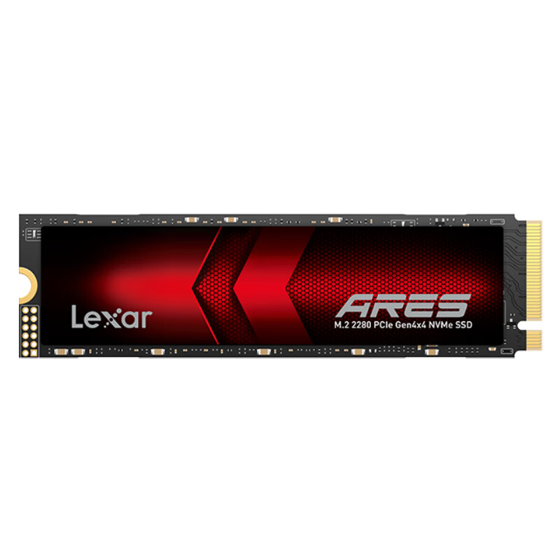 Lexar 2TB SSD ARES Series M.2 Interface (NVMe Protocol), PCIe 4.0x4, Read Speed 7400MB/s, TLC NAND, Gaming And PC Build