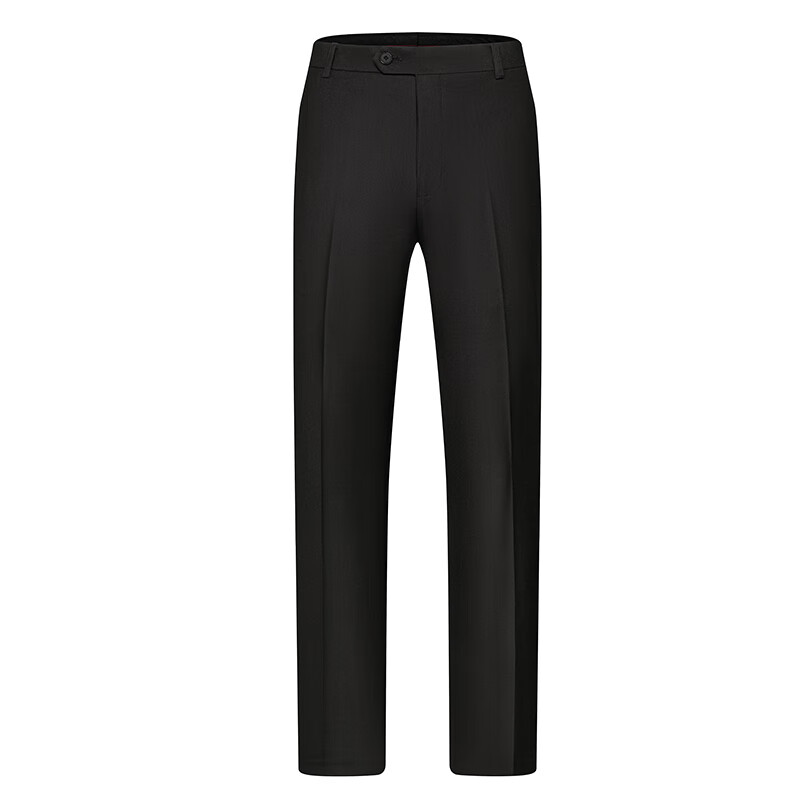 FIRS Men's High-Waist Wrinkle-Free Business Dress Pants Casual Professional Elastic Straight-Leg Trousers for Dad