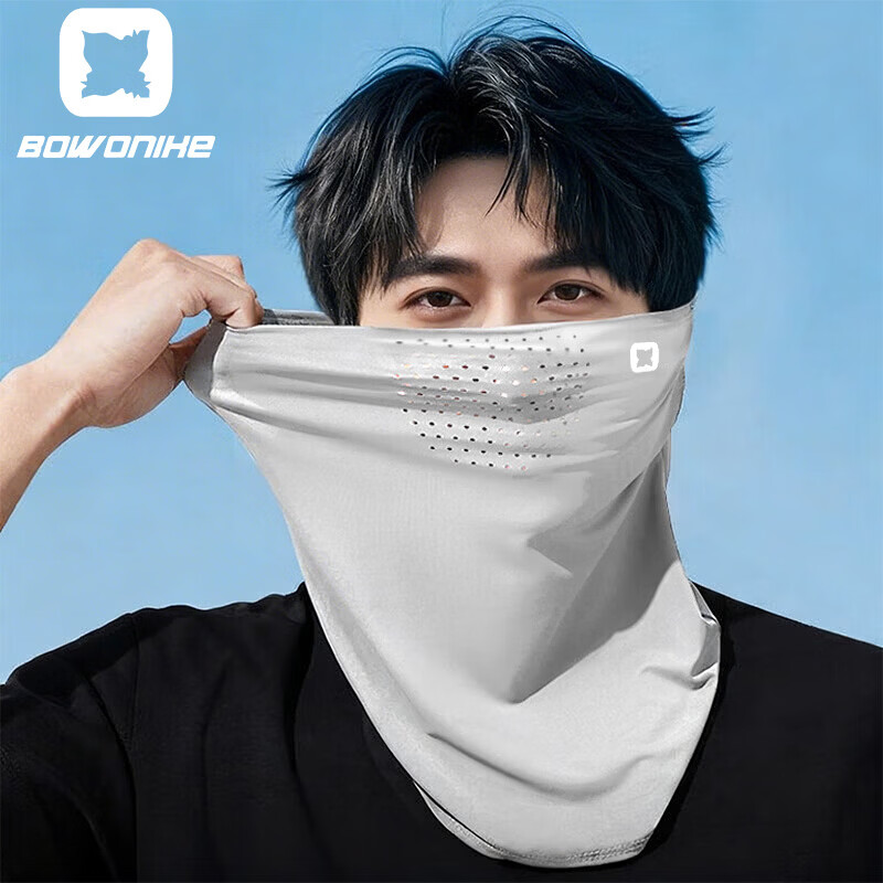 BWNK Sunscreen Face Mask Hat Neck Guard Integrated Ice Silk UV Protection Breathable Summer Face Bikini for Men and Women Cycling