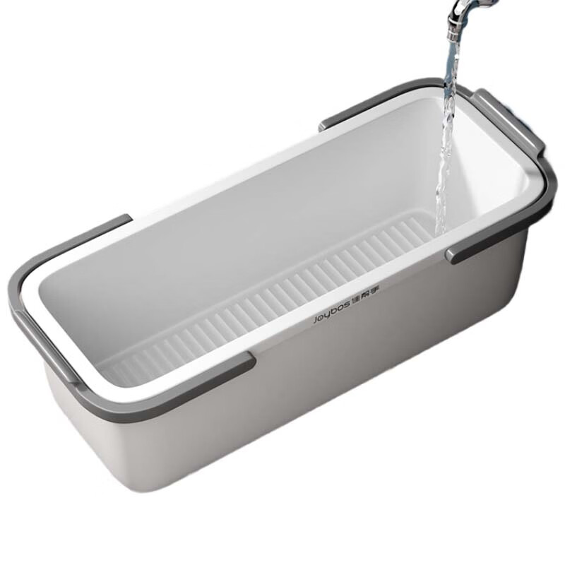 Jiabangshou Mop Bucket 14.7L Rectangular Plastic Floor Mop Bucket with Handle, Thickened Durable Water Container *55cm