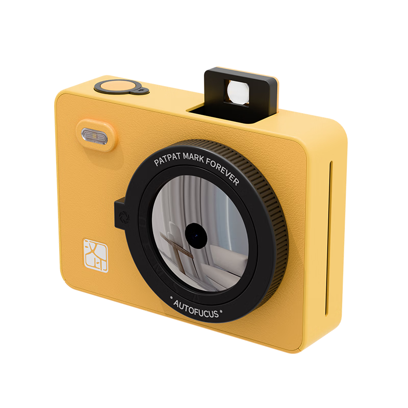 HPRT Z5 Instant Camera Yellow Set, Instant Photo High-Definition One-Time Imaging Portable Birthday Holiday Gift for Students Children Women Travel, Includes 30 Sheets of Film