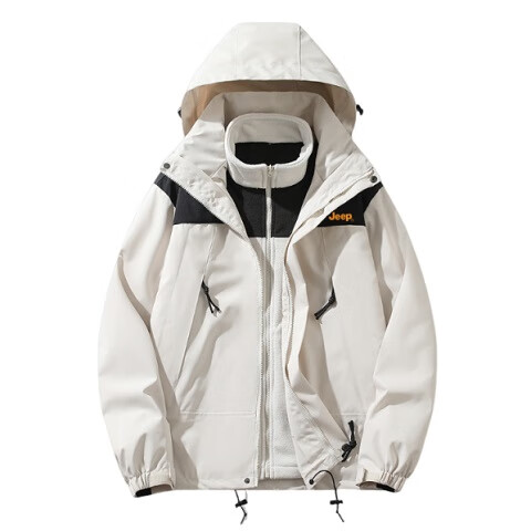 JEEP Three-In Detachable Windbreaker Jacket for Men, 2026 New Autumn And Winter Style, Windproof Outdoor Coat
