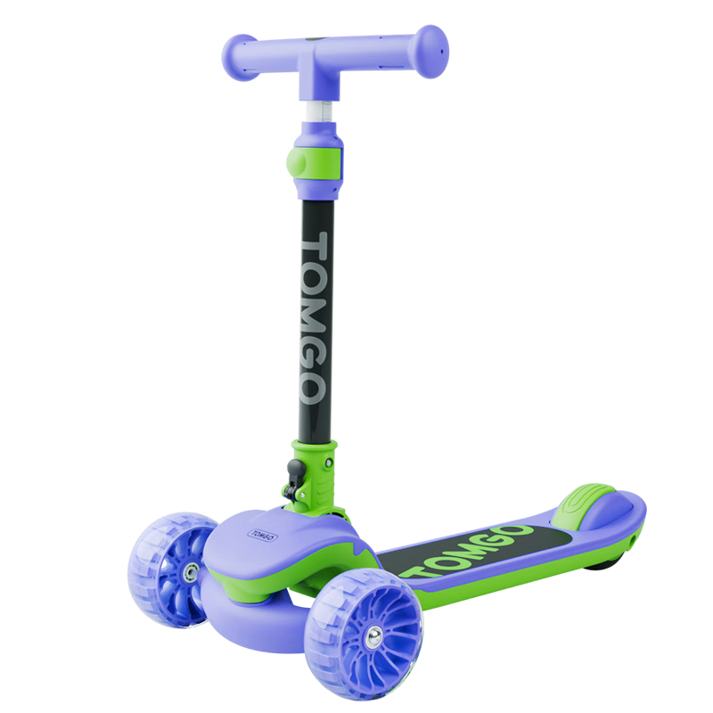 Tongguo Kids Scooter 1-3-6-12 Years Old Flashing Wide Wheel Anti-Tip Twist Ride-On Balance Bike Birthday Gift