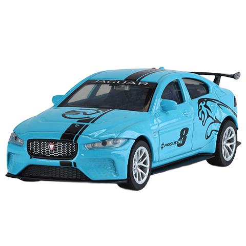 Black Mamba 1:43 Jaguar XE Alloy Car Diecast Model Pull Back Toy Large Gift for Kids Collectible Display