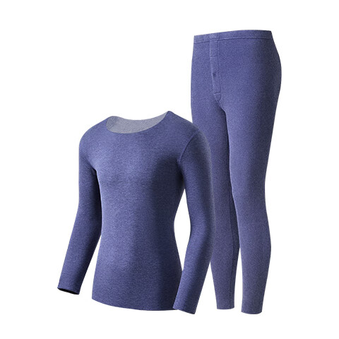 MiiOW Men's Thermal Underwear Set Autumn Long Johns Wool Warm Clothing Pants
