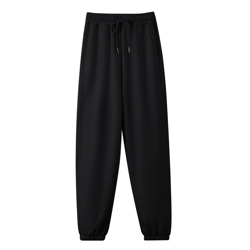 Baleno Women's Fleece-Lined Jogger Pants Autumn Winter Thickened Warm Casual Black Sports Trousers