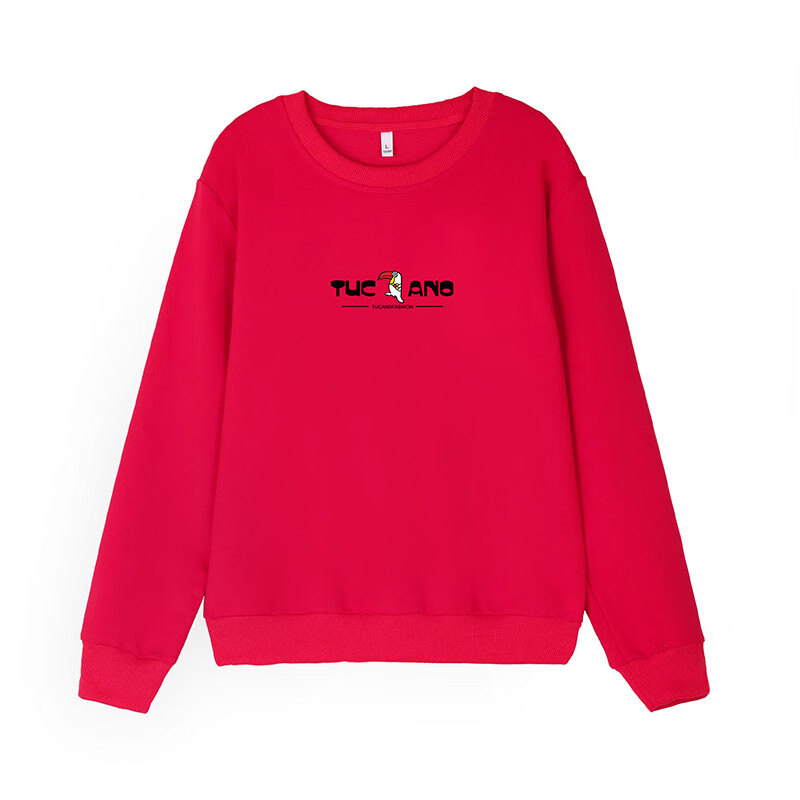 TUCANO Women's Long Sleeve Sweatshirt 2025 New Spring Autumn Mid-Aged Fashionable Youthful Versatile Crew Neck Top Pink Purple 4XL