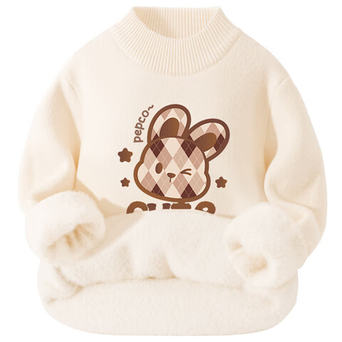 Piggy Banner Girls Fleece-Lined Sweater Winter Thickened Warm Knitwear 2025 New Stylish Girls Winter Woolen Sweater