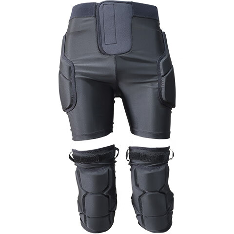 YEON Ski Protective Gear Set Hip Pads Knee Pads Protective Shorts Unisex Anti-Fall Ski Roller Skating Set XL