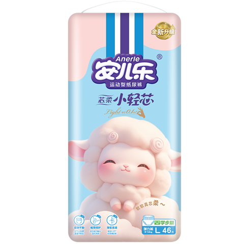 Anerle [No Carbamide Found], Soft Core Pull-Up Diapers L46 Pieces (9-14kg), Soft And Skin-Friendly
