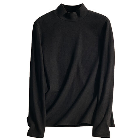 BOPRUIEY Camellia Oil Moisturizing Semi-Turtleneck Base Shirt 10A Antibacterial Mite-Repellent Women's Thermal High Elastic Soft Slim Fit Top