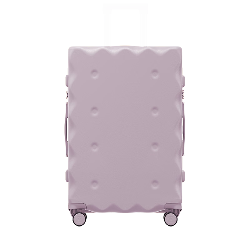 HLA Biscuit-Style Luggage, Large Capacity Suitcase for Women And Men, Travel Password Lock Suitcase for Check-In, Lavender Purple, 26 Inches