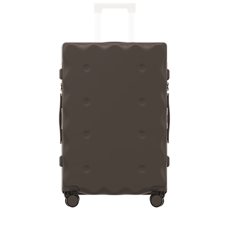 HLA Biscuit Style Luggage, Large Capacity Suitcase for Women And Men, Travel Password Lock Suitcase for Check-In, Chocolate Color, 24 Inches
