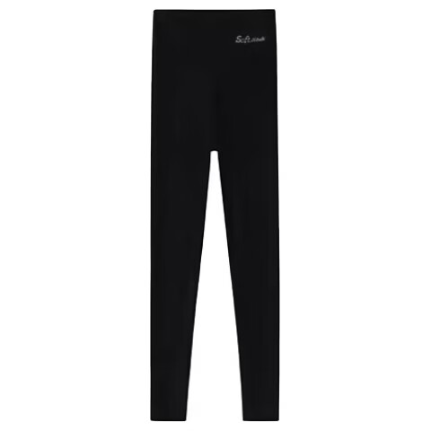 LangSha Women's Thermal Fleece Lined Winter Pants Thickened Down Silk Knee Protection Cotton Wool Plus Size Lambswool High Waist Long Johns