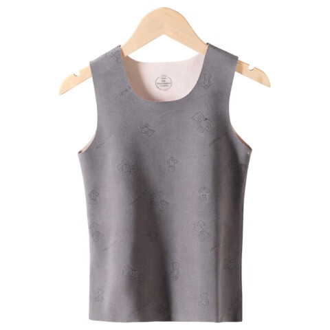 Caiyue Kids Thermal Vest Double-Sided Fleece Boys Girls Autumn Winter Cold-Resistant Seamless Heating Base Layer Underwear Vest