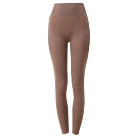Urban Beauty Thermal High-Waist Wool Blend Heat Retaining Women's Autumn Pants with Wool, Tummy Control, Outerwear Leggings Palm XL
