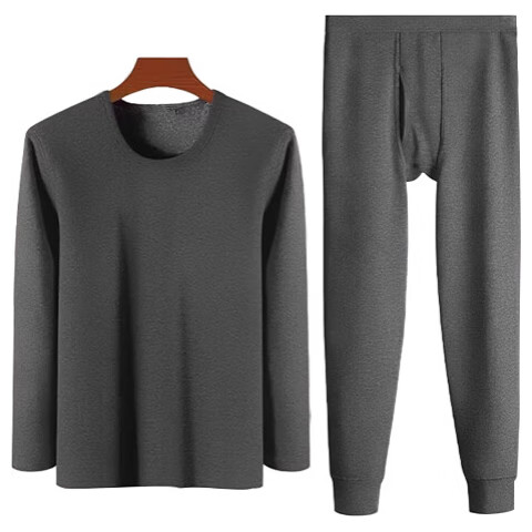 LangSha Thermal Underwear for Men, Autumn And Winter Warm Set, Fleece-Lined And Thickened, Antibacterial, German Wool, Heat-Generating Autumn Top And Pants for Me