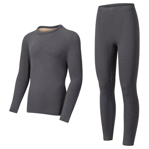 Urban Beauty [Wool and Silk] Men's Thermal Underwear 7A Antibacterial Autumn Winter Fleece Thickened Anti-Static Top and Bottom Set