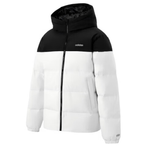 Adidas Men's Winter Hotpot Down Jacket Warm Comfortable Hooded Loose Fit Sports Casual 600 Fill Power Bright White M