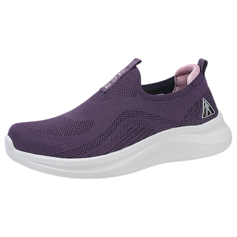 Zulijian Elderly Women's Summer Slip-On Walking Shoes Breathable Mesh Soft Sole Casual Sports Shoes for Moms