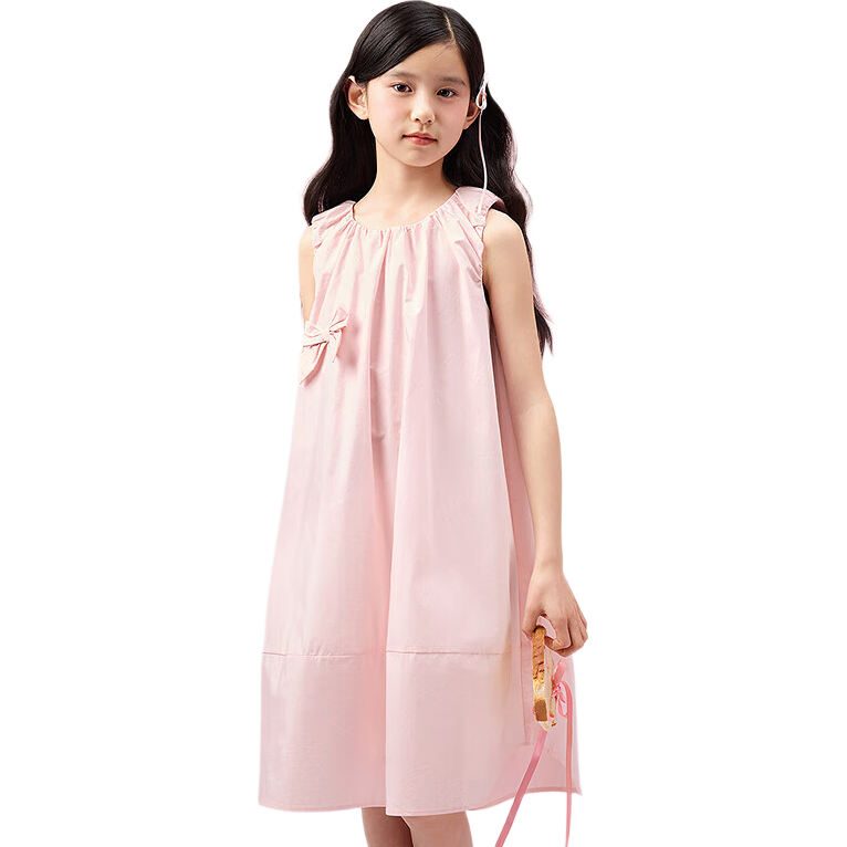 BALABALA Girls' Dress, Children's Summer Dress, Sleeveless Dress for Older Kids, Sweet Style, 208225111024