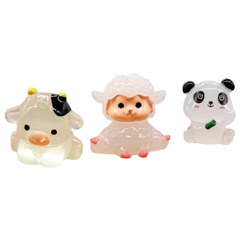 Bailishuang Micro Animal Blind Box, Luminous Realistic Animal Models, 50 Pieces, Pretend Play Children's Toys, Birthday Gift