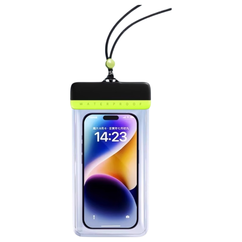 Liomirror Waterproof Phone Pouch Touchscreen Camera Swimming Snorkeling Floating Rafting Gear Hot Spring Beach Transparent Sealed Case
