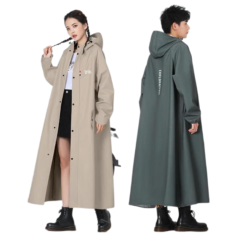 Beimei Long Raincoat for Electric Scooters, Full-Body Protection against Heavy Rain, Adult Outer Wear, Cycling Single-Person Style for Men And Women, Electric Scooter Rain Poncho