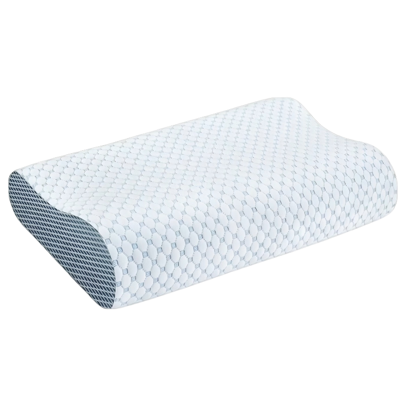 Jingyan Summer Cooling Neck Support Pillow Slow Rebound Memory Foam Pillow for Cervical Spondylosis Deep Sleep Adult Use
