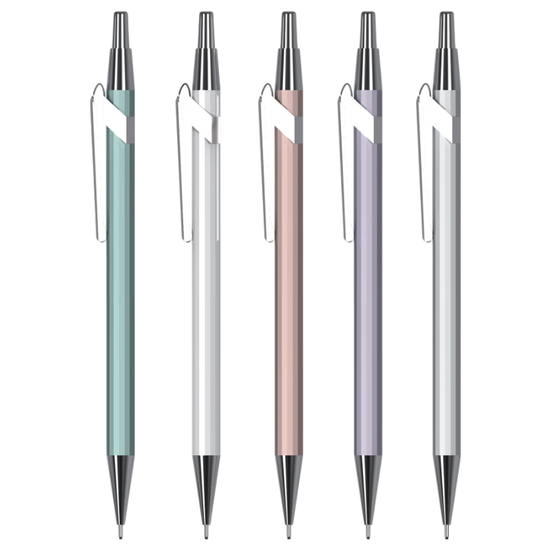 M&G Stationery 0.5mm Metal Mechanical Pencil Low Center of Gravity Break-Resistant Core Student Back-to-School Marking Drawing Office Use Random Single Pen AMPU6303A-A