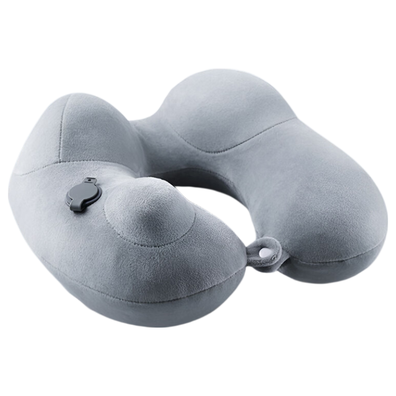 40,000km Inflatable U-Shaped Pillow Long-Distance Travel Sleeping Aid Portable Neck Pillow High-Speed Train Press-Type Neck Support U-Shaped Pillow