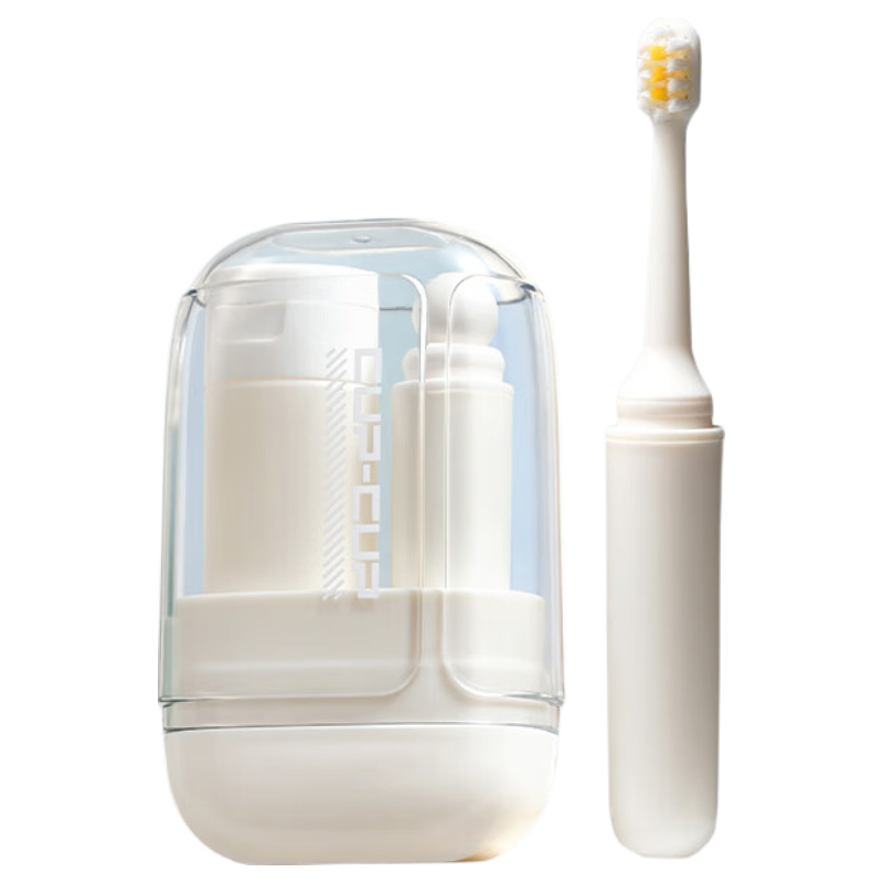 40,000 KM Travel Toiletry Set Portable Rinse Cup Refillable Bottles Foldable Toothbrush 3-Piece Travel Toiletry Kit