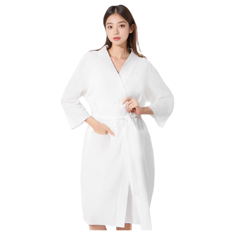 MiiOW Disposable Bathrobe Towel Dress, No-Wash Pajamas, Bathwear, Travel, Business Trip, Portable Disposable Bathrobe for Men And Wome