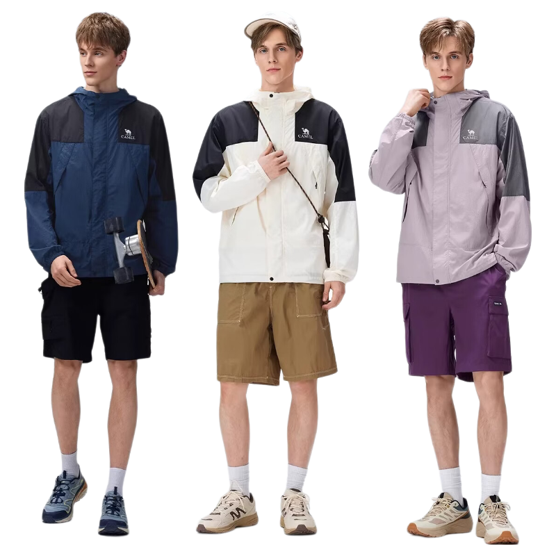CAMEL Outdoor Sun Protection Jacket 2026 Spring Summer New UPF700+ Unisex Cooling Windproof Water-Repellent Sports Jacket 5024