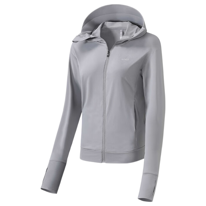 SUPIELD Full-Spectrum Sun Protection Jacket for Men, Summer Outdoor Lightweight Breathable Cool-Feeling Sun Protection Coat, Forest Green, XL