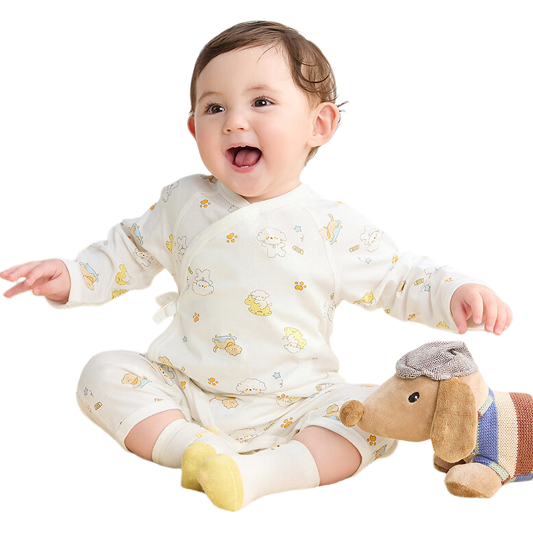 BALABALA Baby Romper, Infant Sleepwear, Newborn Onesie, 2025 Two-Piece Set, Fresh And Cute, 209325133202