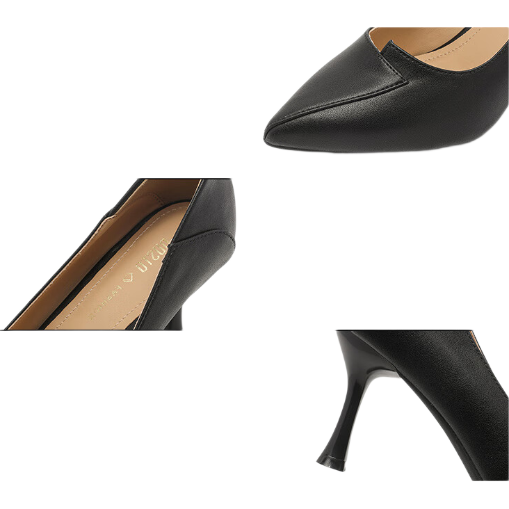 Dusto High Heels for Women, Spring Thin Heel 2026 New French Pointed Toe Shoes, Elegant to Match Dresses, Sophisticated High Heels Pumps