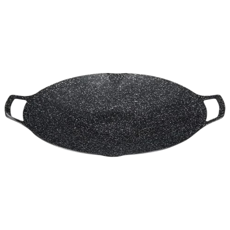 Canbo Camping Grill Pan Korean BBQ Pan Cassette Stove BBQ Pan Teppanyaki Grill Pan Household Round BBQ Pan 28cm