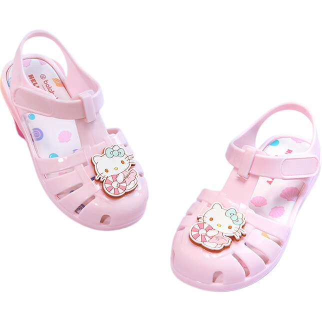 BALABALA Sanrio Kuromi Kids Sandals Girls Summer Shoes 2025 Sweet Beach Shoes 208225141003