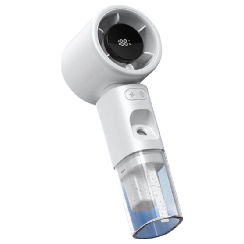 Kewo [Ice Mist Cooling] Handheld Mini Fan with Mist Spray High-Speed New Cooling Device Long Battery Life Quiet Powerful Desktop Small Outdoor Portable Custom Corporate Gift