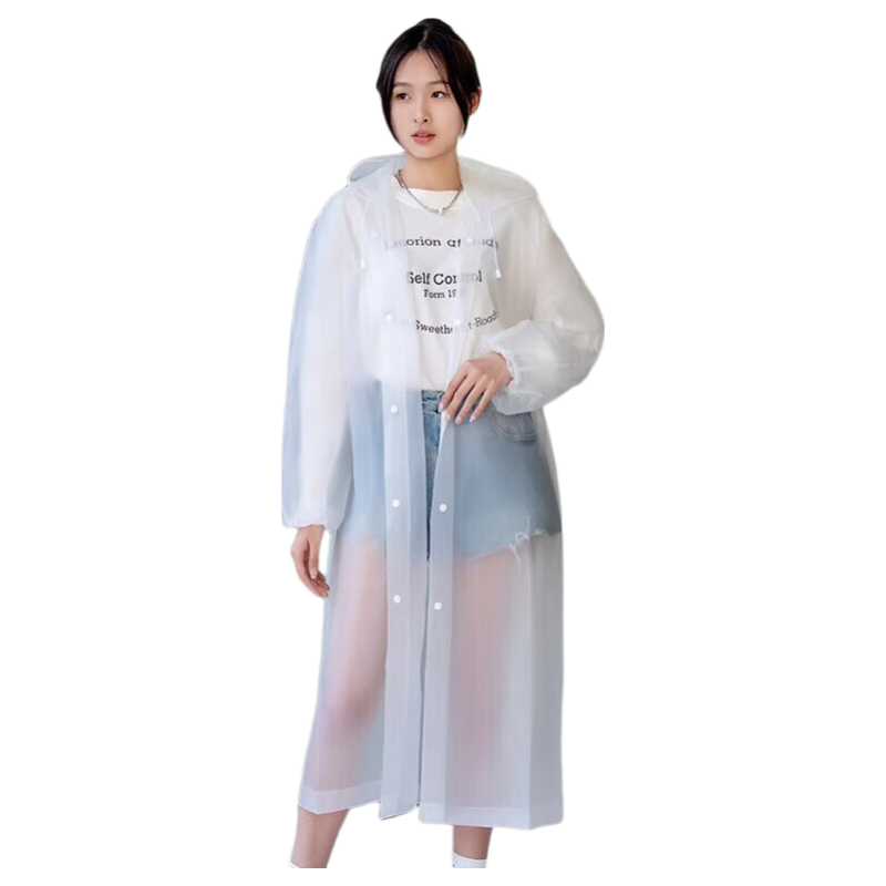 BWNK New Disposable Raincoat, Outdoor Adult Long Style, Rain Protection for Hiking, Single-Person Thickened Travel Outerwear, Portable Rain Poncho