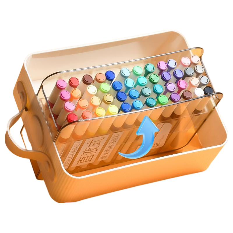 M&G Stationery & Art Academy 24-Color Flip Liquid Acrylic Marker Watercolor Pen Drawing Brush Birthday Gift APMF1115